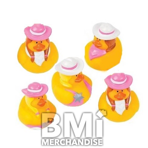 2INCH COWGIRL RUBBER DUCK ASSORTMENT