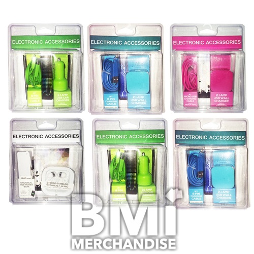 6PC ELECTRONIC ACCESSORY PACKS
