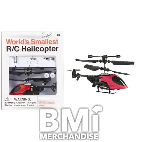 WORLDS SMALLEST REMOTE CONTROL HELICOPTER - STRAPPED