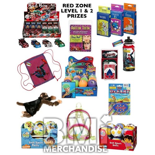 60 PC RED ZONE LEVEL 1 & 2 PRIZES