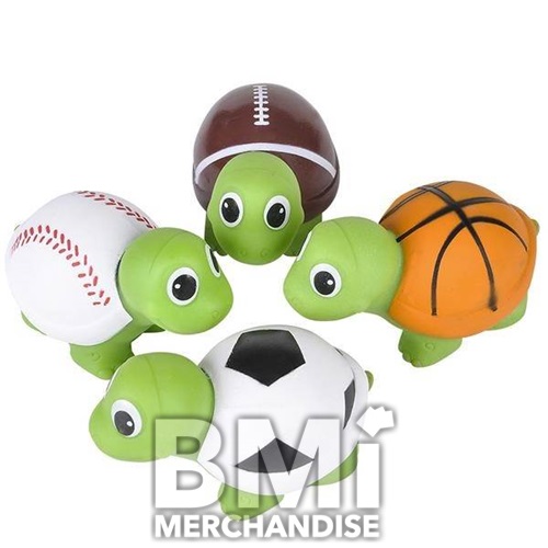 2INCH SPORTS RUBBER TURTLE ASSORTMENT