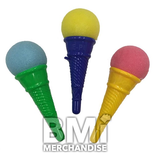 6IN COLORED ICE CREAM CONE SHOOTER