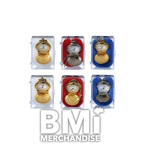 WHISTLE STOP POCKET WATCH MIX - 12 PC